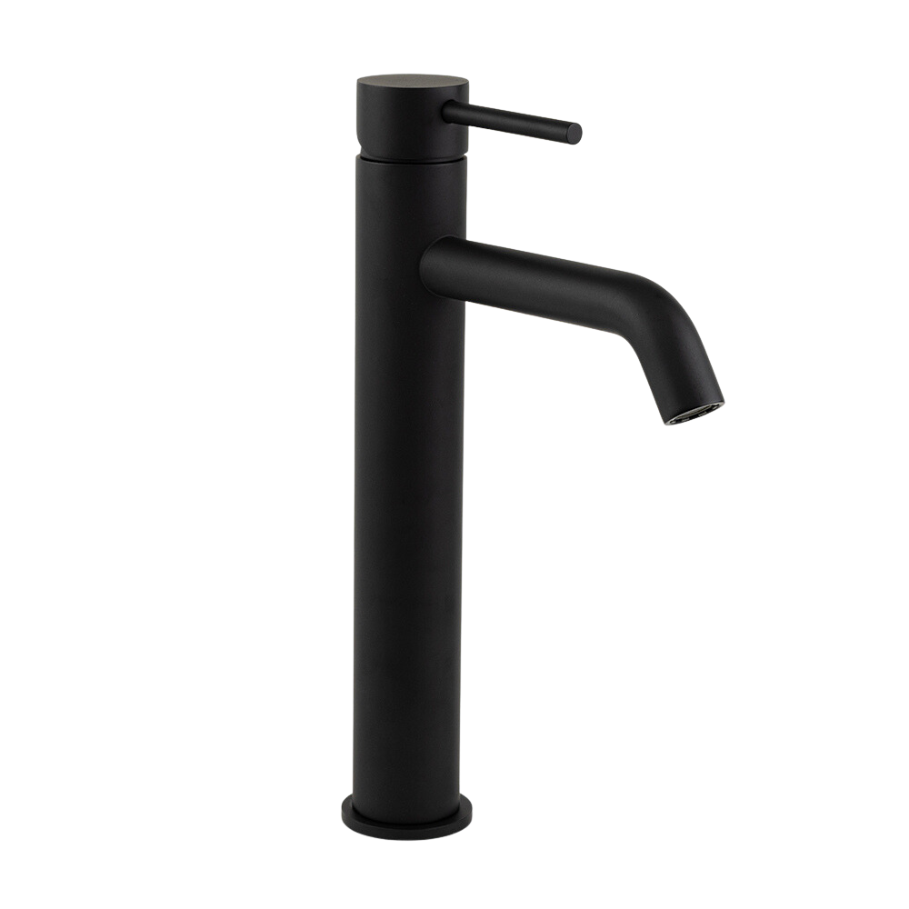 Mira Matte Black Tall Basin Mixer