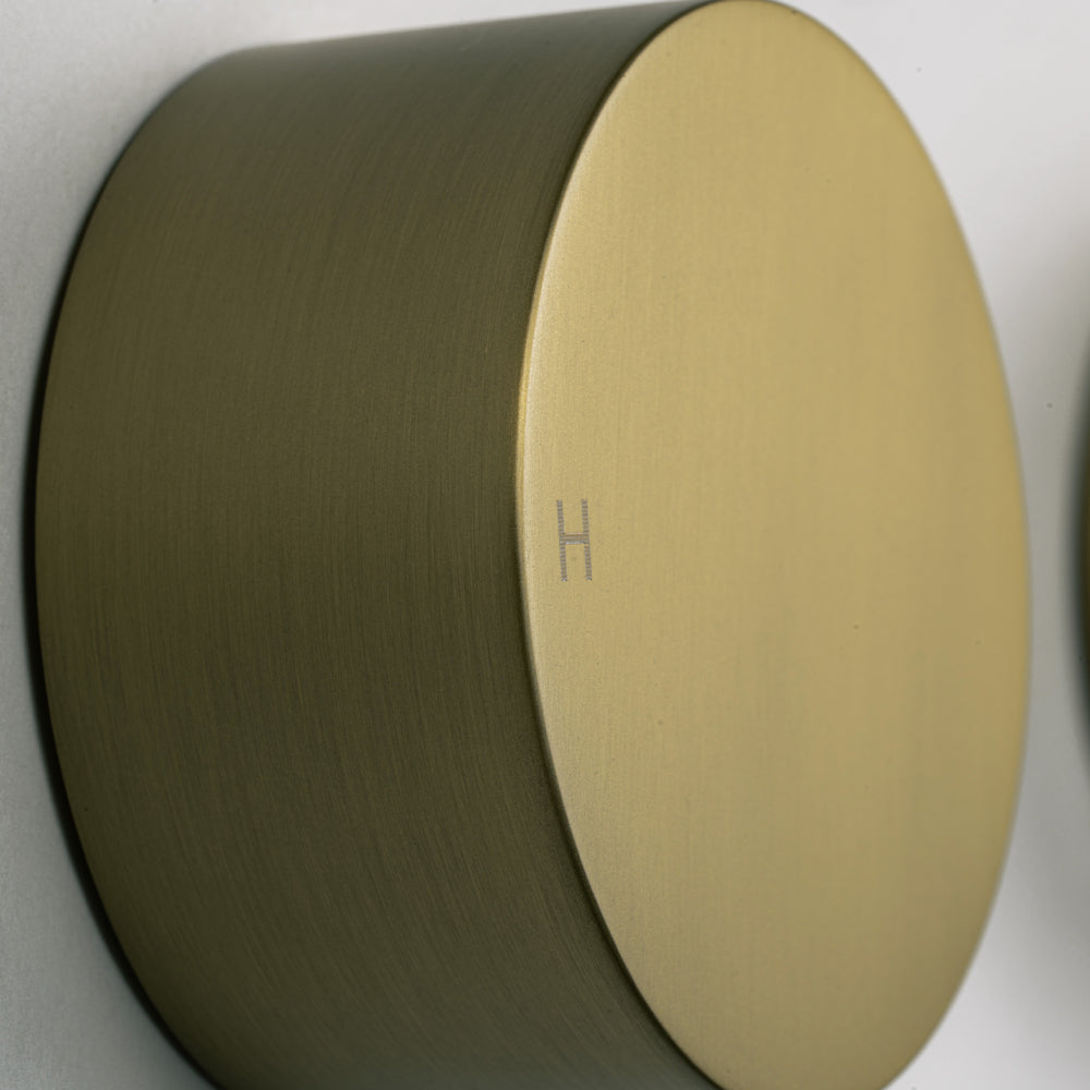 Simon Brushed Brass Gold Simple Circle Handles