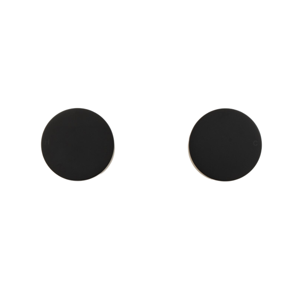 Simon Matte Black Simple Circle Handles