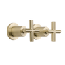 Cora Brushed Brass Gold Cross Tap Handles