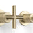 Cora Brushed Brass Gold Cross Tap Handles