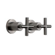 Cora Brushed Gunmetal Cross Tap Handles