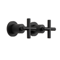 Cora Matte Black Cross Tap Handles