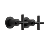 Cora Matte Black Cross Tap Handles