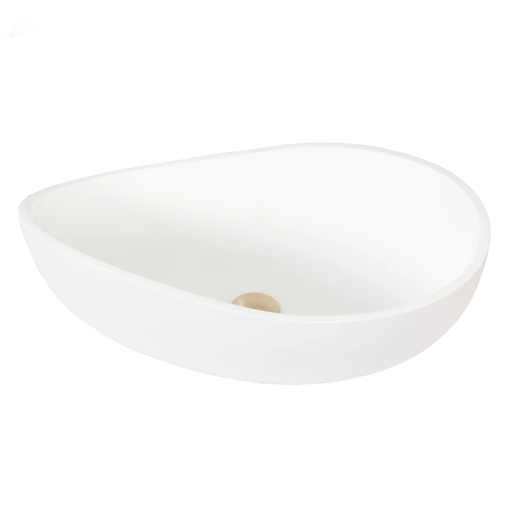 Keva Elegance Gloss White Above Counter Basin – Buildmat