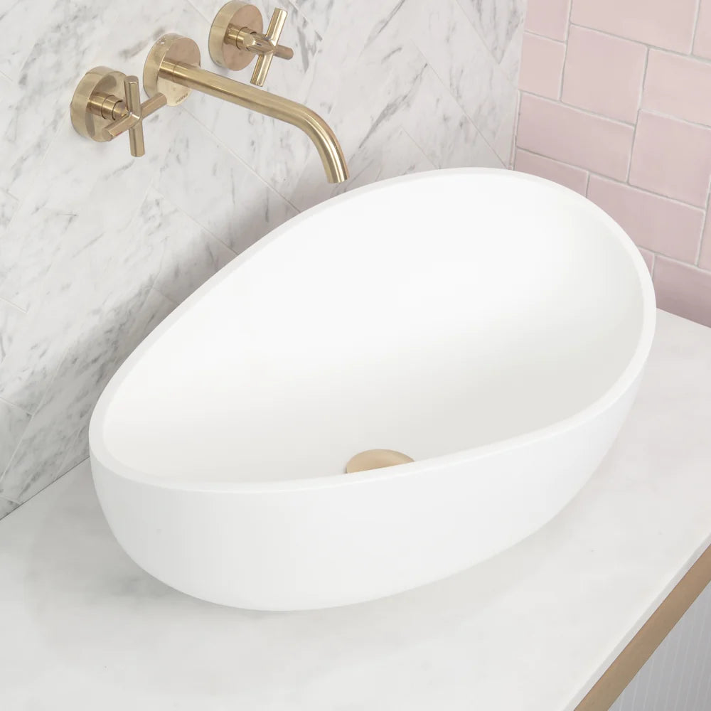 Elegance Matte White Above Counter Basin