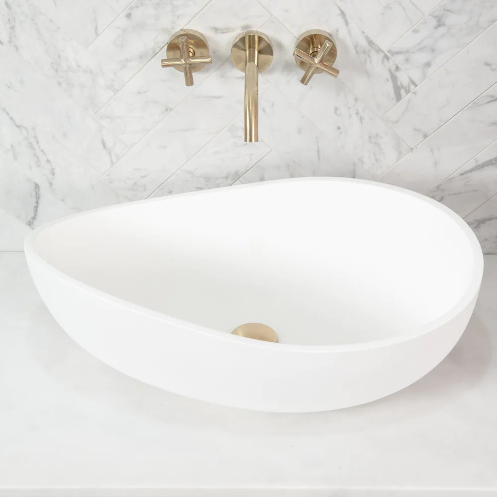 Elegance Matte White Above Counter Basin