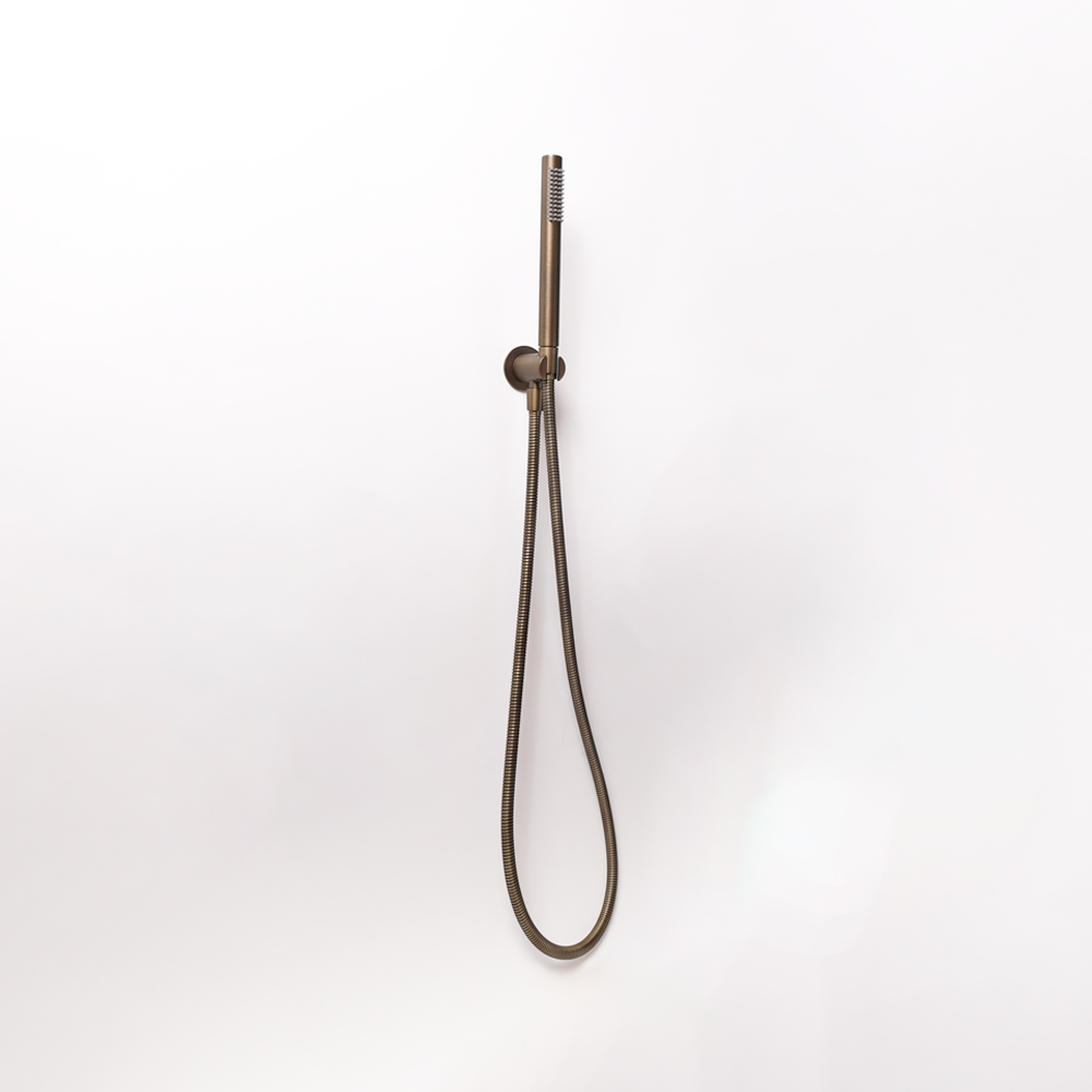 Mira Brushed Vintage Antique Brass Hand Shower and Hose