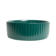 Lula Mini Fluted Matte Green Basin