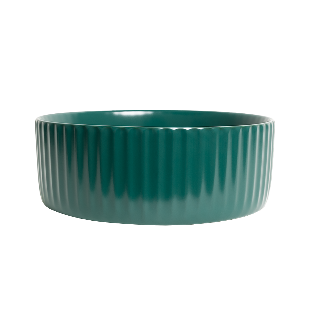 Lula Mini Fluted Matte Green Basin