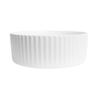 Lula Mini Fluted Matte White Basin