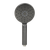 Alma Mira Round Handheld Shower Head Piece Brushed Gunmetal