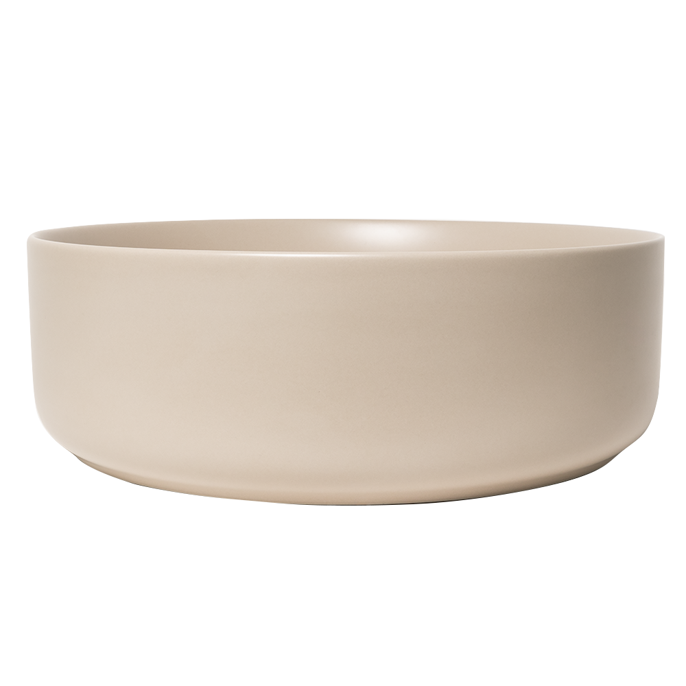 Nashi Matte Ecru Sand Circle Basin