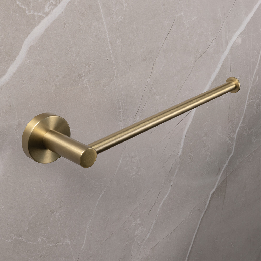 Farina 255 Hand Towel Rail Brushed Brass Gold