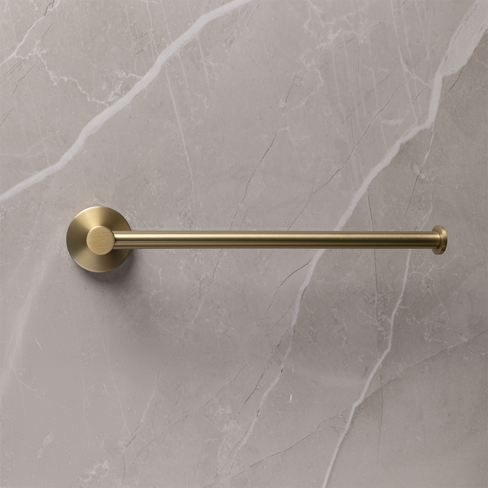 Farina 255 Hand Towel Rail Brushed Brass Gold