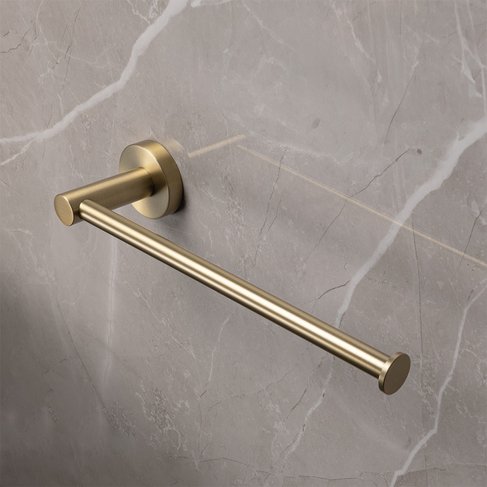 Farina 255 Hand Towel Rail Brushed Brass Gold