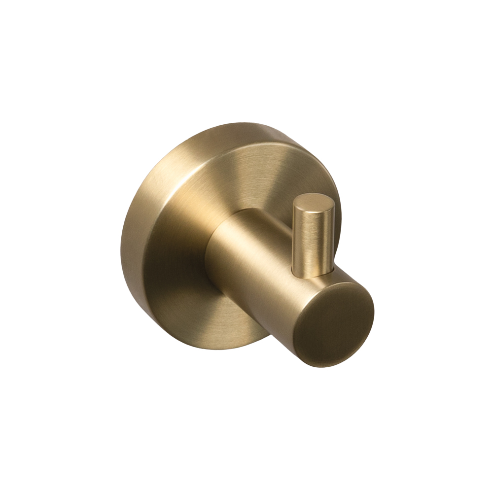 Farina Robe Hook Brushed Brass Gold