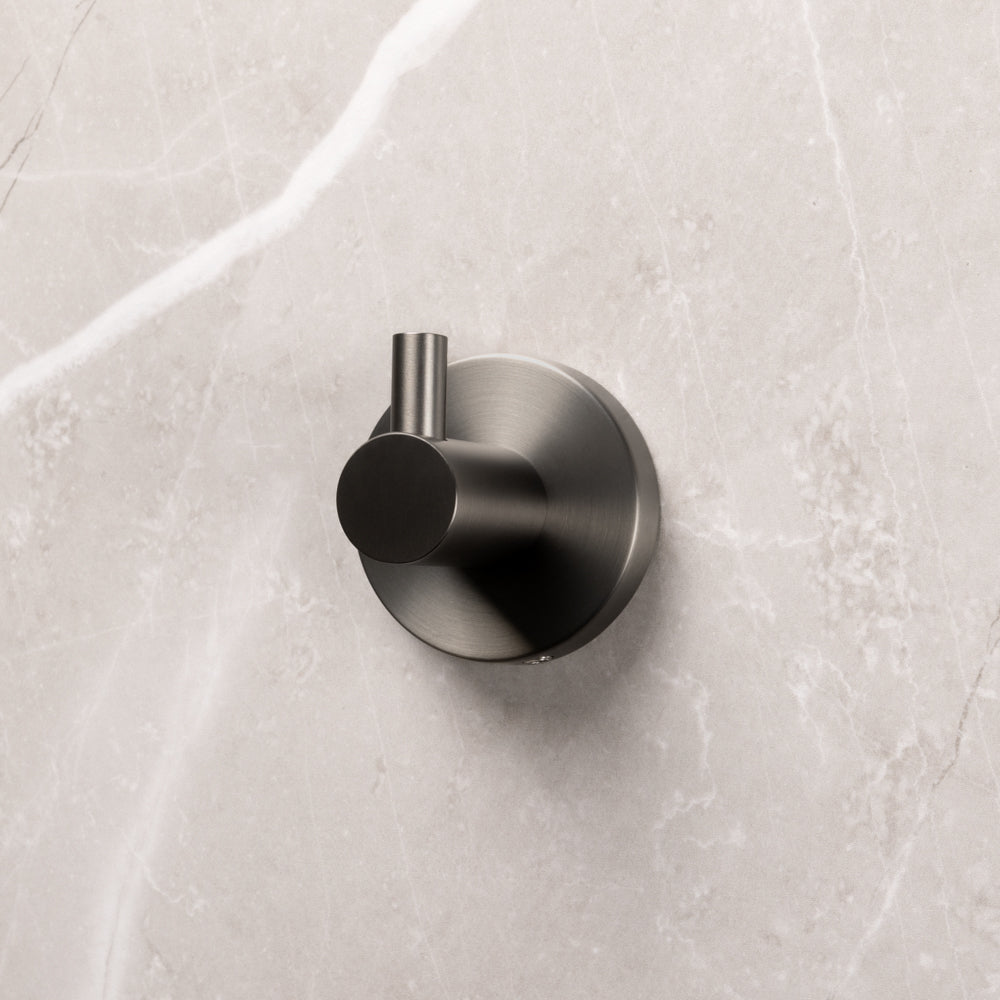 Farina Robe Hook Brushed Gunmetal