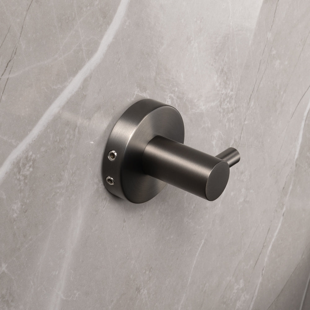 Farina Robe Hook Brushed Gunmetal