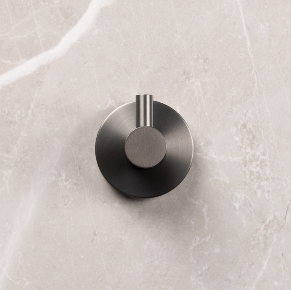 Farina Robe Hook Brushed Gunmetal