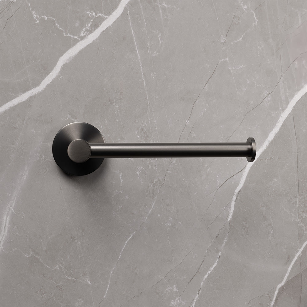 Farina Toilet Roll Holder Brushed Gunmetal