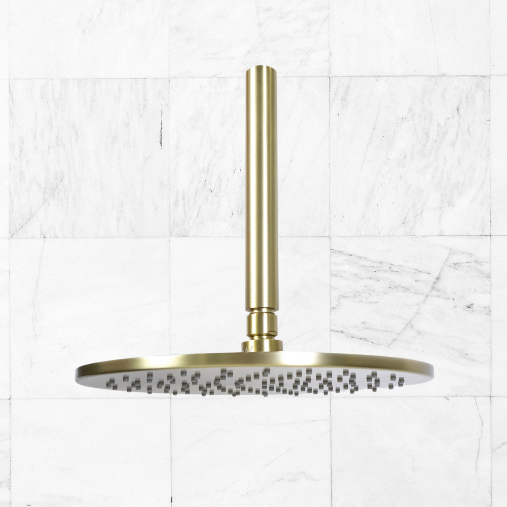 Mira Brushed Brass Gold Ceiling Shower Arm