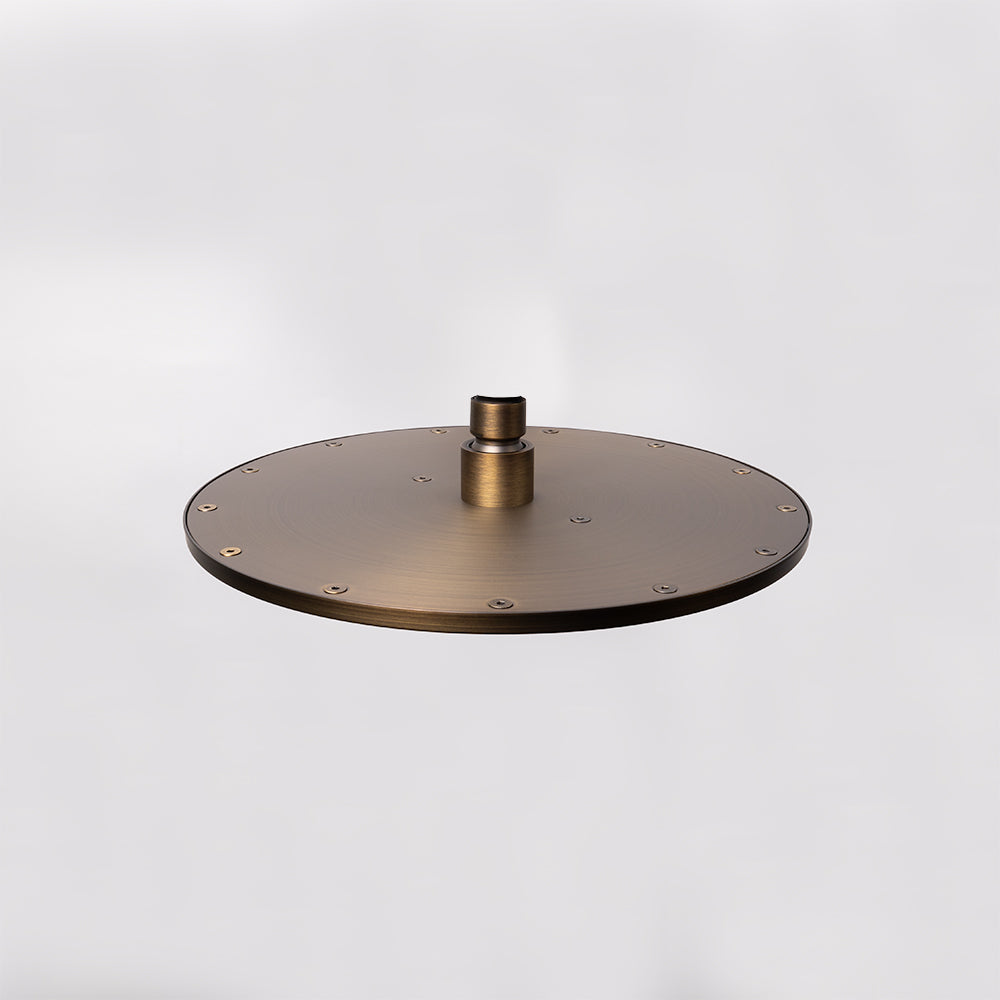 Mira 250mm Brushed Vintage Antique Brass Shower Head