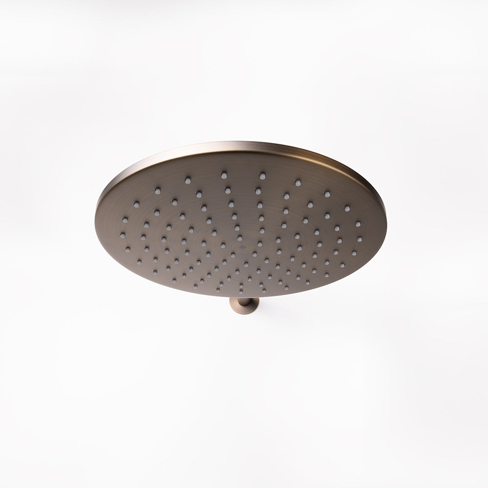 Mira 250mm Brushed Vintage Antique Brass Shower Head