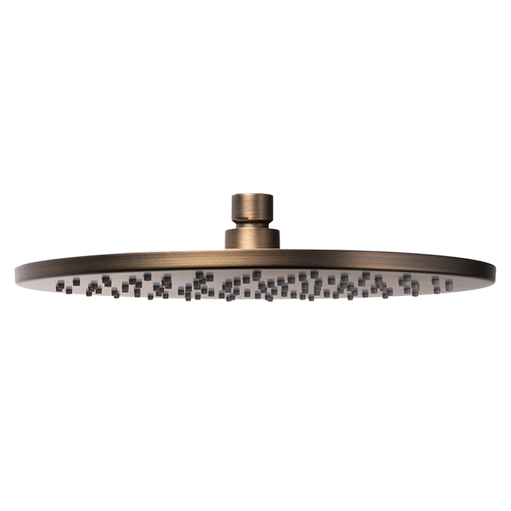 Mira 250mm Brushed Vintage Antique Brass Shower Head