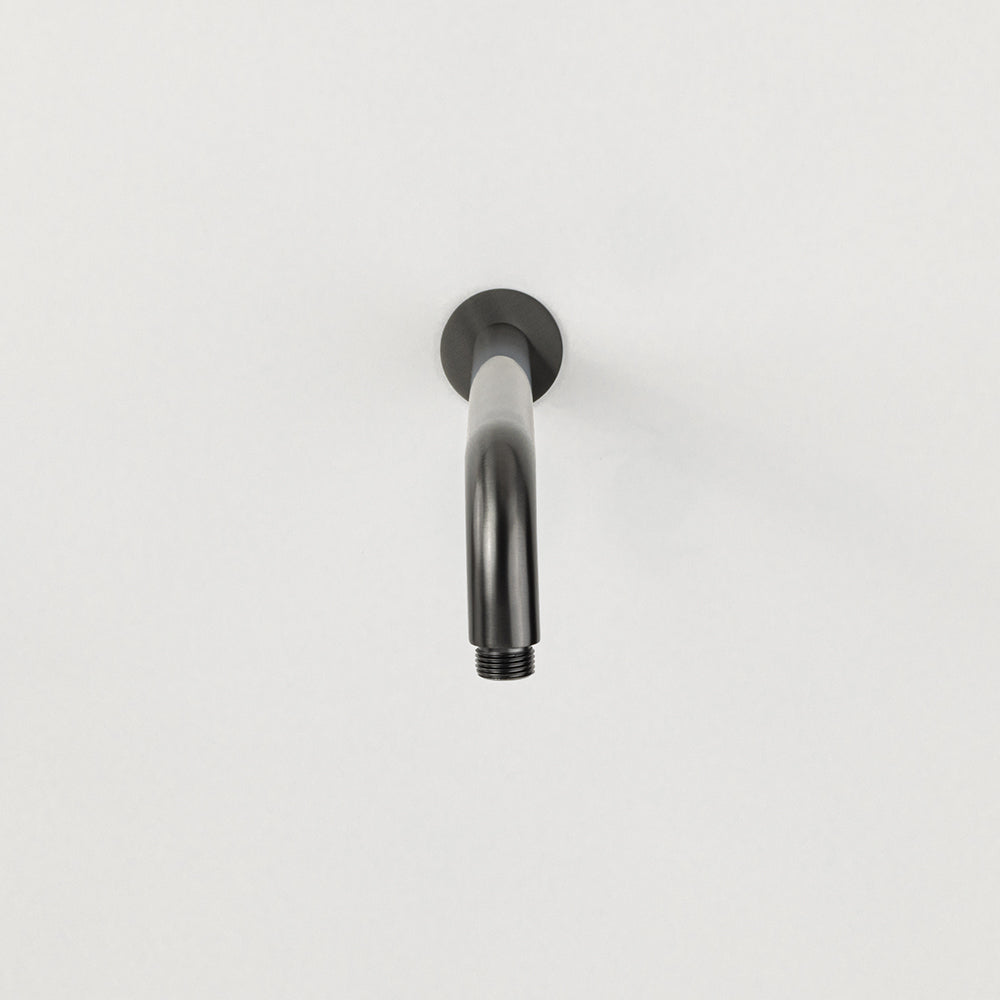 Mira Brushed Gunmetal Curved Shower Arm