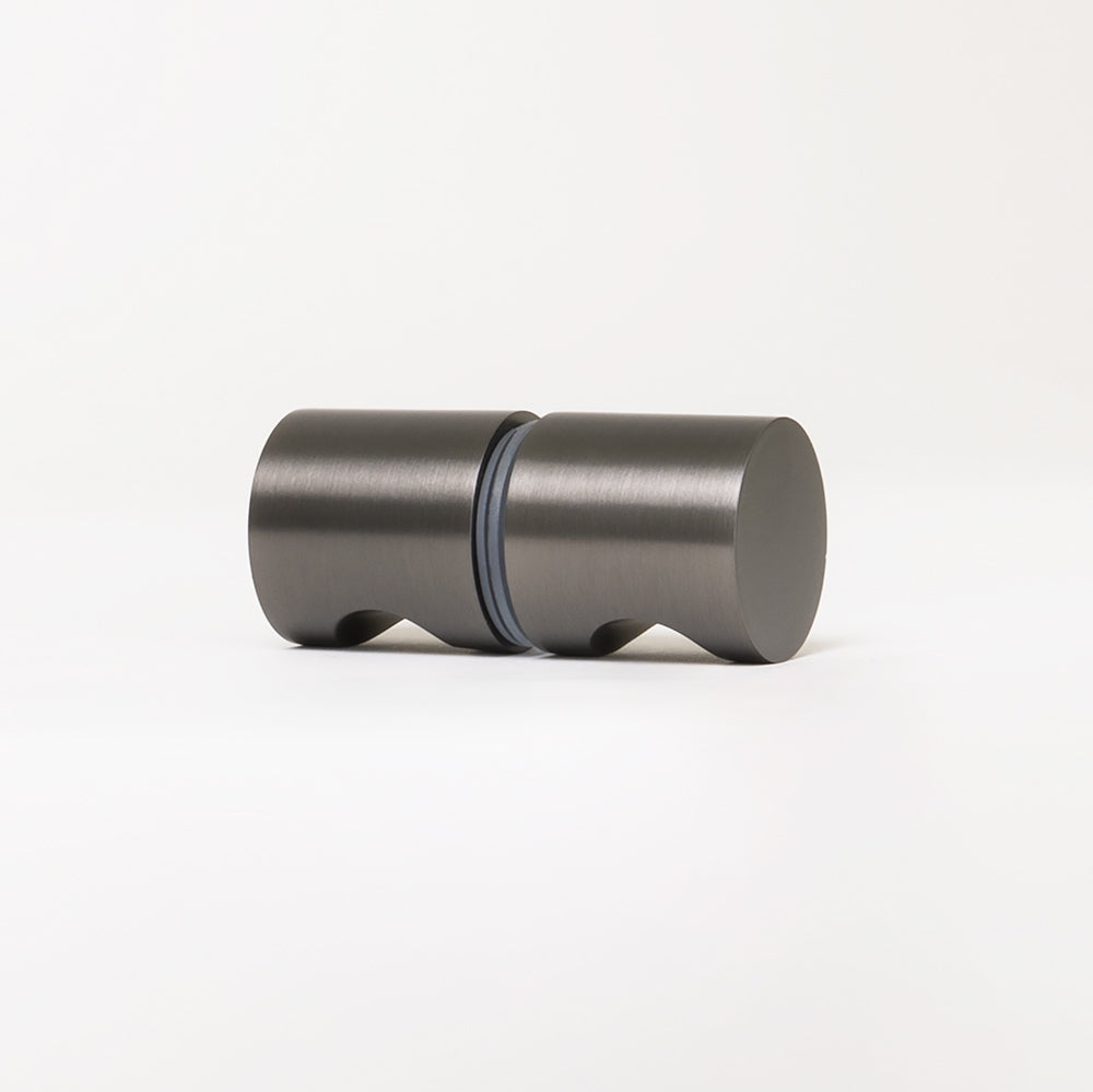 Zala Shower Door Handle Brushed Gunmetal