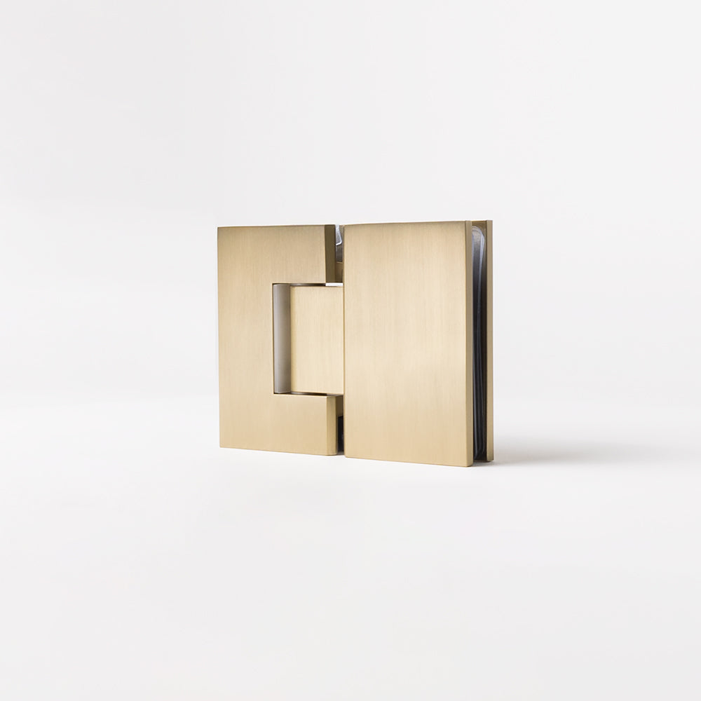 Anton Shower Hinge Brushed Brass Gold