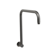 Mira Brushed Gunmetal High Rise Upswept Shower Arm