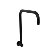 Mira Matte Black High Rise Upswept Shower Arm