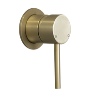 Mira Brushed Brass Gold Wall Mixer