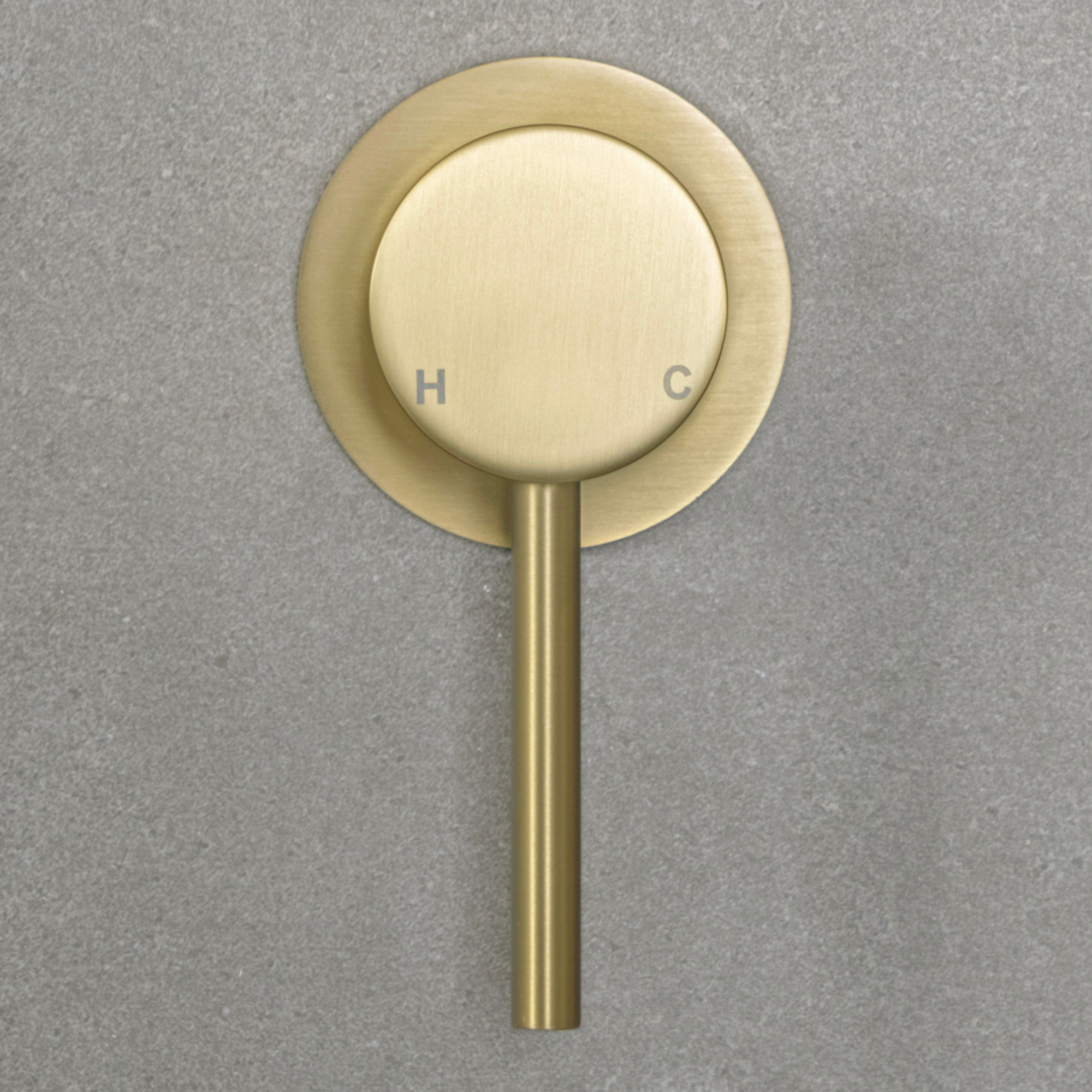 Mira Brushed Brass Gold Wall Mixer