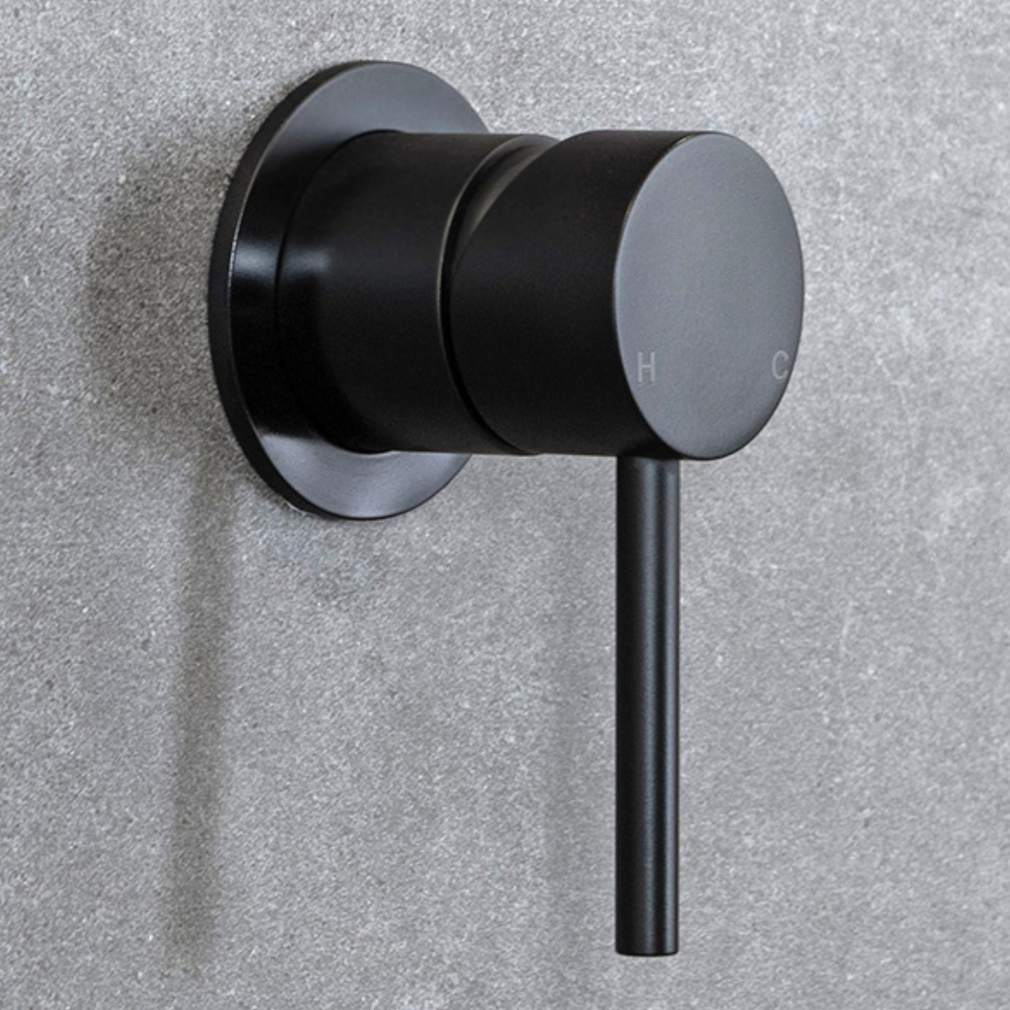 Mira Matte Black Wall Mixer