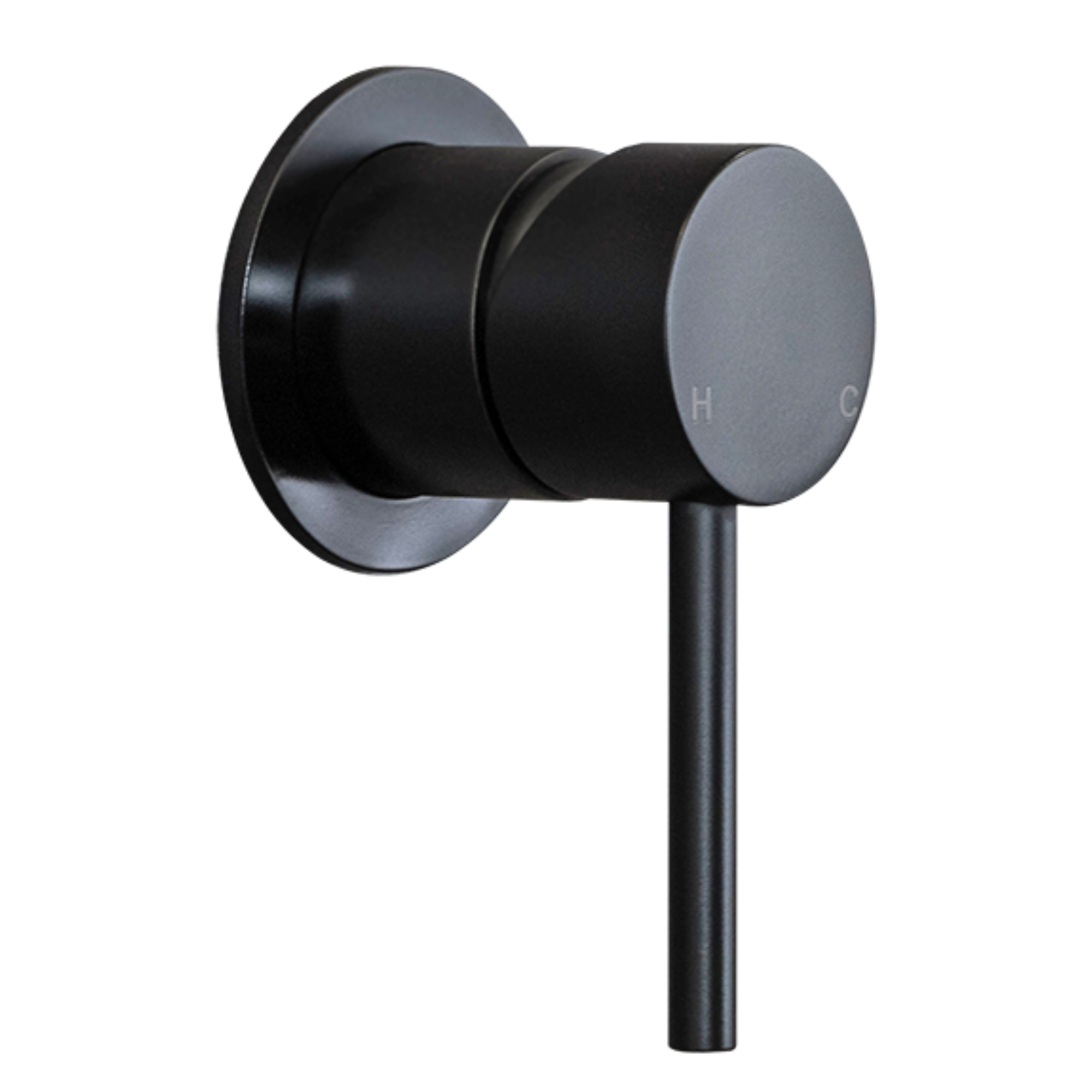 Mira Matte Black Wall Mixer