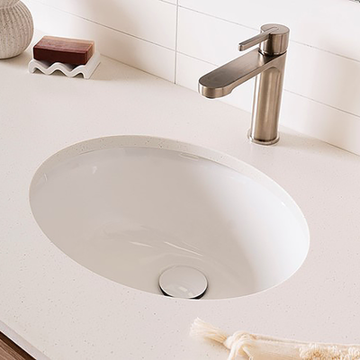 Oval Under Counter Basin Gloss White