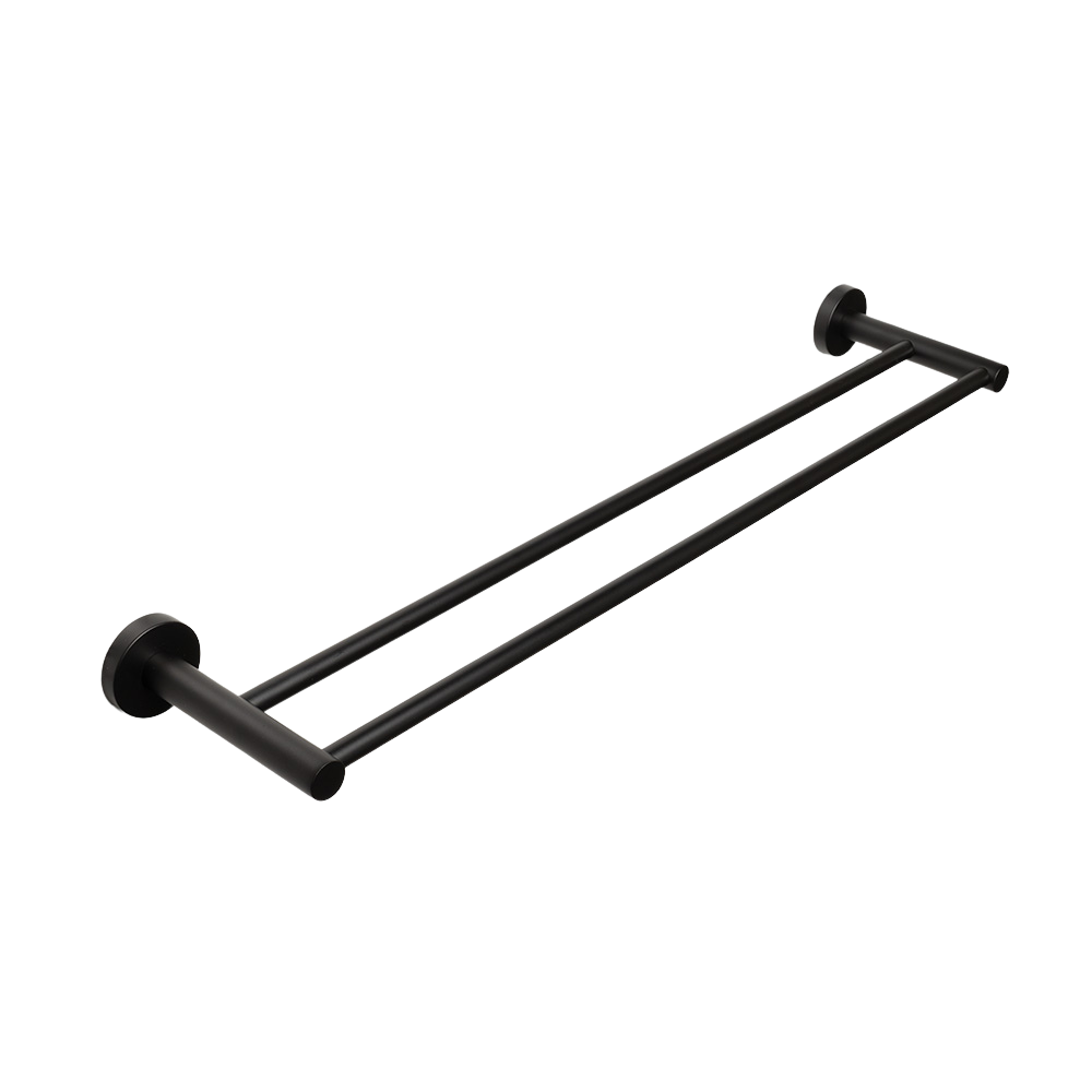 Farina 600 Double Towel Rail Matte Black