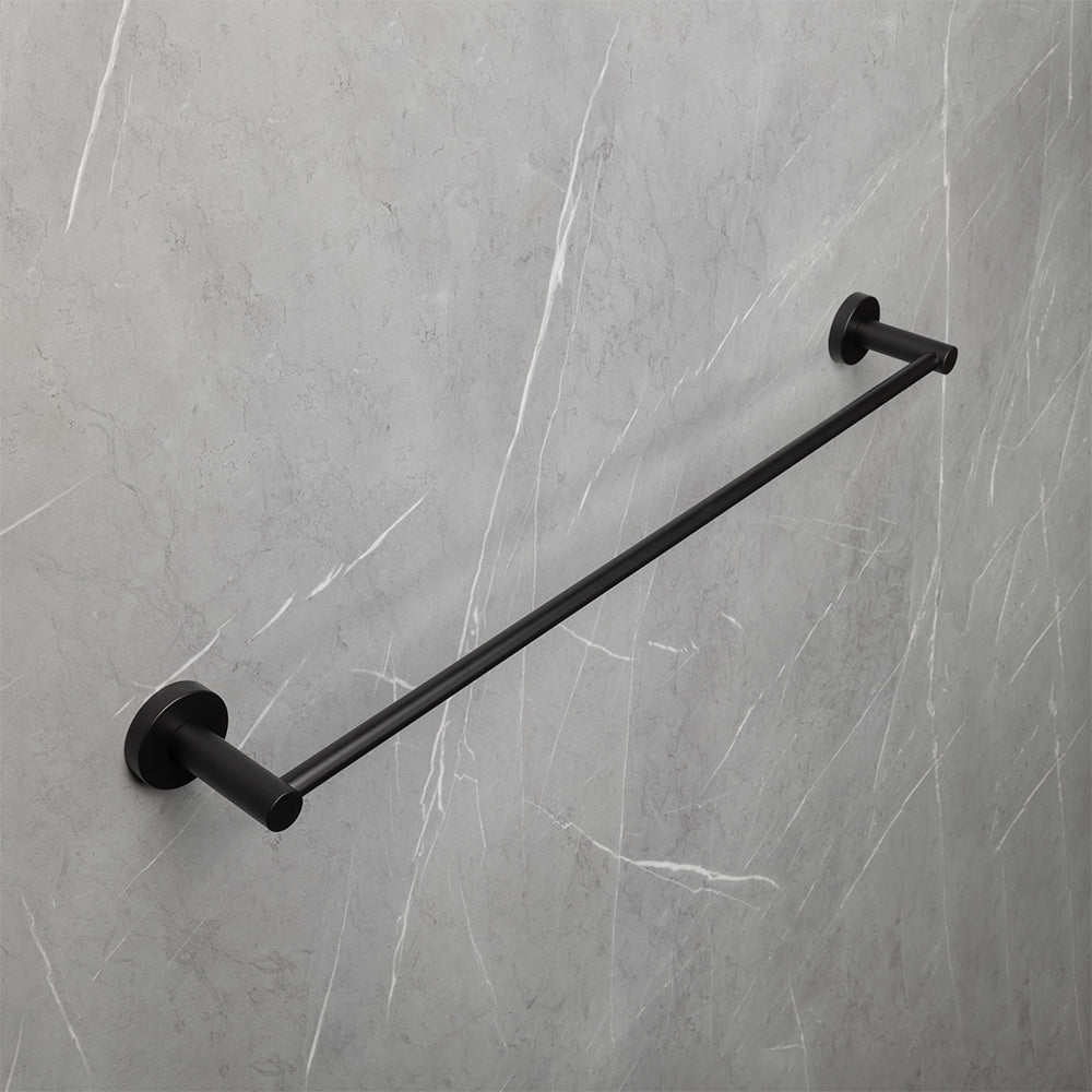 Farina 600 Single Towel Rail Matte Black