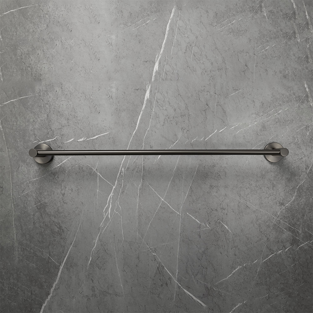 Farina 600 Single Towel Rail Brushed Gunmetal