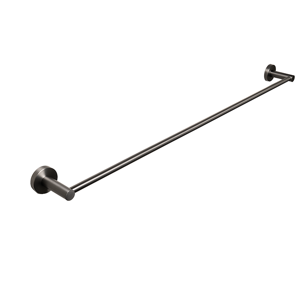 Farina 800 Single Towel Rail Brushed Gunmetal