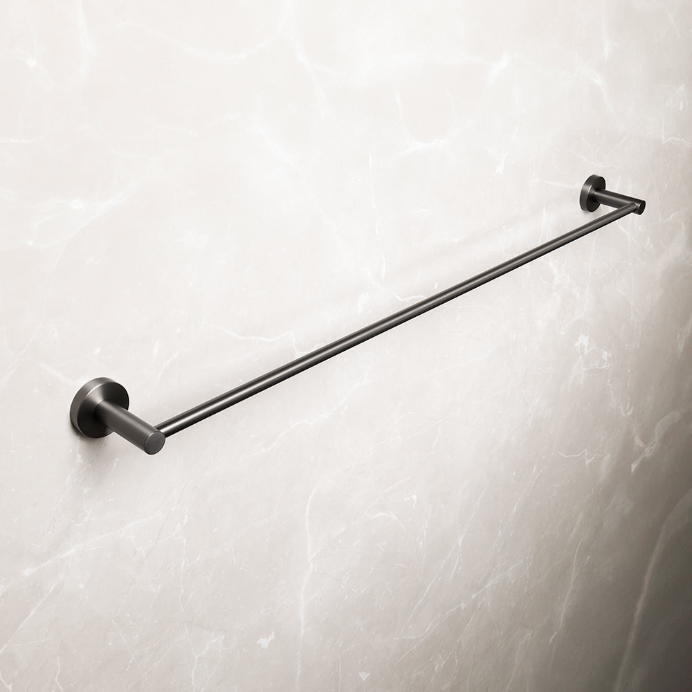 Farina 800 Single Towel Rail Brushed Gunmetal