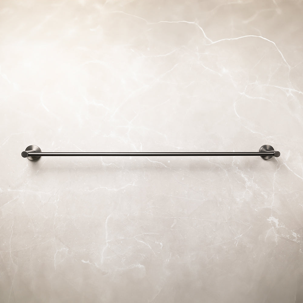 Farina 800 Single Towel Rail Brushed Gunmetal