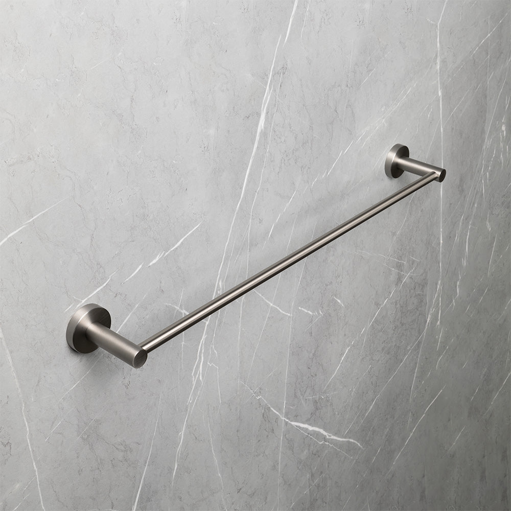 Farina 600 Single Towel Rail Brushed Nickel