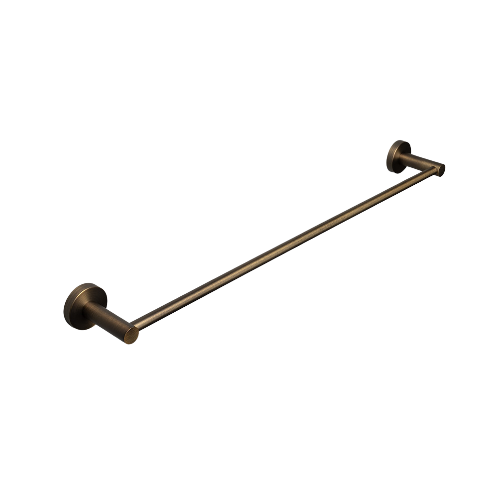 Farina 600 Single Towel Rail Brushed Vintage Antique Brass