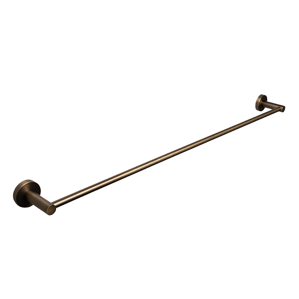 Farina 800 Single Towel Rail Brushed Vintage Antique Brass