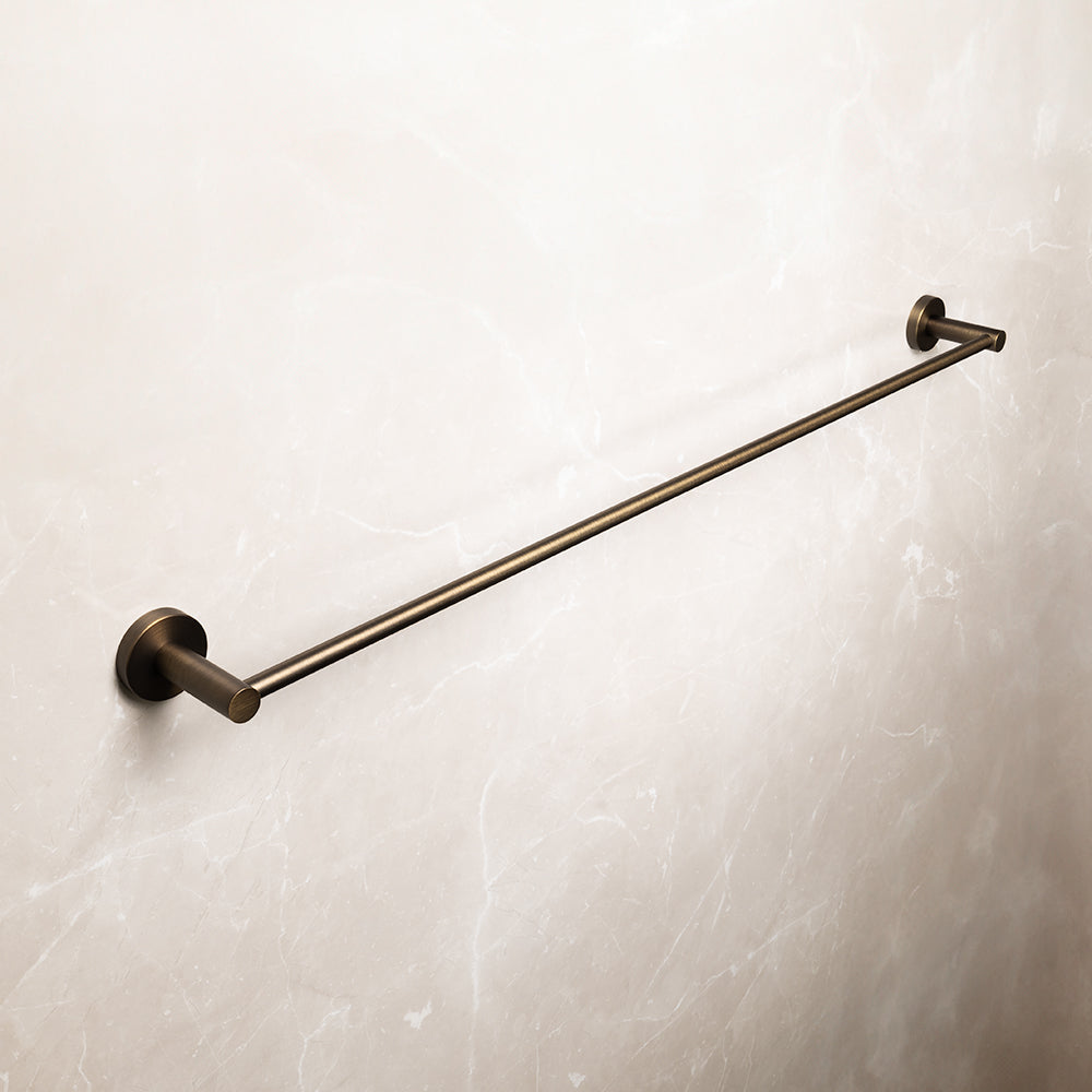 Farina 800 Single Towel Rail Brushed Vintage Antique Brass