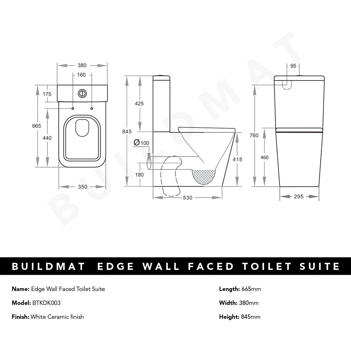 Edge Wall faced Toilet Suite